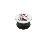Florist I'm Lilied Out Funny Flower Pun Lover PopSockets Adhesive PopGrip