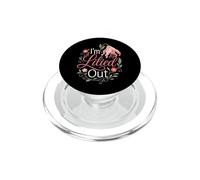 Florist I'm Lilied Out Funny Flower Pun Lover PopSockets PopGrip for MagSafe