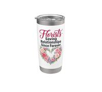 Florist Saving Relationships Since Forever Stainless Steel Insulated Tumbler