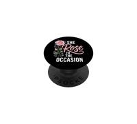 Florist She Rose To The Occasion Funny Flower PopSockets Adhesive PopGrip
