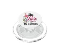 Florist She Rose To The Occasion Funny Flower PopSockets PopGrip for MagSafe