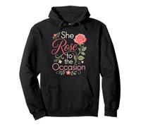Florist She Rose To The Occasion Funny Flower Pullover Hoodie
