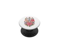 Florist Shears And Roses Crest Tattoo Flower Gift PopSockets Adhesive PopGrip