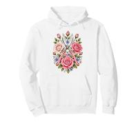 Florist Shears And Roses Crest Tattoo Flower Gift Pullover Hoodie