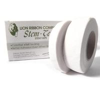 FLORIST SUPPLIES White Stem Tape 90 feet x 13mm. Stem - Tex. For Corsages, Bouquets, Flowers, Arrangements and Crafts, Sugar Craft etc