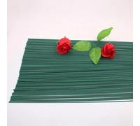 Florist Wire, 100 PCS Floral Wire Stems,Green Florist Wire Thick Floral Stem Wire Sugar Flower Wire Floristry for Artifical Flowers Wedding Bouquet Decorations Handcrafts Art Crafts 2MM*30CM