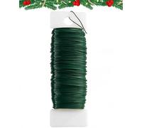 Florist Wire, Christmas Wreath Making Wires,Green Florist Wire,35M Xmas Floristry Wires for Wreath Floral Bouquets, DIY Flower Arrangement Crafting.