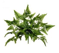 FloristryWarehouse Artificial Leather Leaf Fern Plant 50cm/20 Inches 10 stems of 7 Leaves