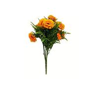 FloristryWarehouse Artificial Silk Marigold Bush Orange 46cm/18 Inches Tall
