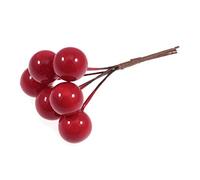 FloristryWarehouse Berries 15mm Red on Wire Artificial x 36