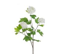 FloristryWarehouse ECO Sustainably Produced Faux Silk Viburnum Flower and Leaf Spray 89cm/35in White