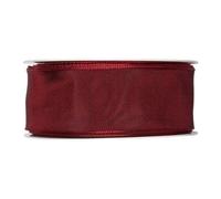 FloristryWarehouse Fabric Ribbon Burgundy Red 40mm x 25m