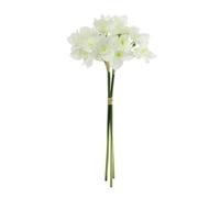 FloristryWarehouse Faux Silk Artificial Narcissus Mini Daffodil Flower Bunch 55cm/21 Inches White