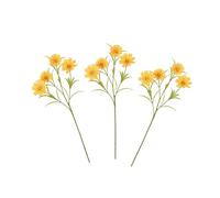 FloristryWarehouse Faux Silk Daisy Spray Pack of 3 Stems 59cm/23 Inches Yellow