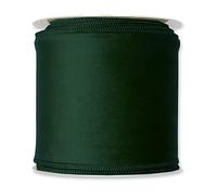 FloristryWarehouse Fir Green Christmas Velvet Fabric Ribbon 100mm (4") Wide on 8m roll Wired Edge