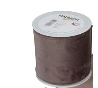 FloristryWarehouse Grey Christmas Velvet Fabric Ribbon 100mm (4") Wide on 8m roll Wired Edge