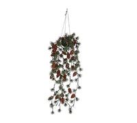 FloristryWarehouse Hanging Pine Fronds With Cones and Ball Decoration 65cm/25 Inches