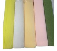 FloristryWarehouse Italian Crepe Paper Spring Colour Mix Pack 5 x 180g Rolls