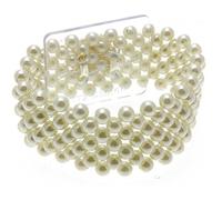 FloristryWarehouse Ivory Pearl Beaded Corsage Bracelet 2.5cm