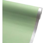FloristryWarehouse Neon Green Pearlescent Kraft Paper Roll 50cm Wide 100m Roll With 3cm Silver Edges