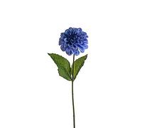FloristryWarehouse Pack of 3 Artificial Silk Zinnia 46cm/18in Watercolour Blue
