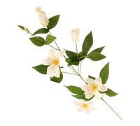 FloristryWarehouse Pack of Three Artificial White Faux Silk Clematis Flower Stems 83cm