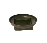 FloristryWarehouse Plastic Square Round Bowl Green Large 18 x 5cm Pack of 10