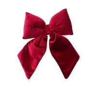 FloristryWarehouse Red Velvet Christmas Bow With Clip 25cm/10 Inches Tall