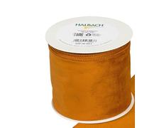 FloristryWarehouse Rust Christmas Velvet Fabric Ribbon 100mm (4") Wide on 8m roll Wired Edge