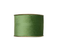 FloristryWarehouse Unwired Velvet Fabric Ribbon 70mm Wide 8m Roll Green