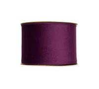 FloristryWarehouse Unwired Velvet Fabric Ribbon 70mm Wide 8m Roll Plum
