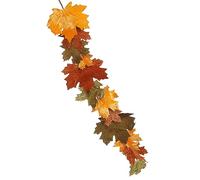FloristryWarehouse Velvet Fabric Autumn Maple Leaf Garland 150cm/60 Inches Long