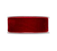 FloristryWarehouse Velvet Fabric Ribbon 38mm Wide x 9.5m Red