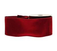 FloristryWarehouse Velvet Ribbon 63mm Wide x 9m Burgundy Red