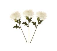 FloristryWarehouse White Artificial Fuji or Spider Mum 74cm/29 Inches Tall Pack of 3
