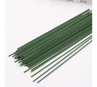 Florists Wire 10/20/30pcs Diameter 2mm Dark Green Paper Wrapped Floral Stem Wire 16 Inch DIY Bouquet Stem Wrapping and Craft Fake Flower Decor Floral Wire (Color : Green 40cm, Size : 10pcs)