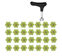 Florisync 28pack Golfs Cleats Secure Stability Spikes Professional Golfs Shoe Men Spikes For Enhancea Grip On Various Terrains Waterproofed Golf Shoe Accessories