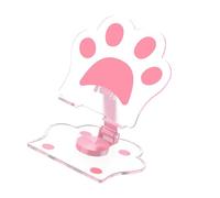 Florisync Cats Paws Phone Holder Adjustable Angles Thick Base Acrylic Stand Charges Friendly Designs Suitable For Desk Use Videos Calls Clear Cats Claws Phone Holder