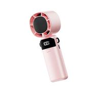 Florisync Portable Small Fan Powerful Handheld with Cold Compress 0-100 Speed USB C Rechargeable Travel Camping Outdoor Semiconductor Cooling Handheld