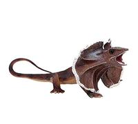 FLORMOON Frilled Lizard Figure Realistic Animal Figurines Early Educational Lizard Toy Science Project Christmas Birthday Cake Topper for Kids Toddler