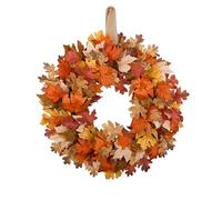FLOROAD 24" Fall Wreath for Front Door, Artificial Autumn Maple Leaves Wreath, Fall Decor for Home Farmhouse Front Door Porch Wall Window Indoor/Outdoor