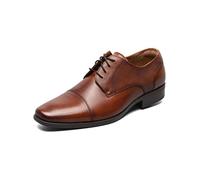 Florsheim Jackson Cap Toe Oxford Formal Shoe for Men - Leather Upper with Man-Made Lining, Snipped Toe, and Blind Eyelets, Cognac, 13 UK