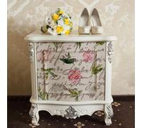 Flortlias Antique Pattern Decoupage Tissue Paper, DIY Art Tissue, Decor Paper Sheet for Furniture, Wall, Living Room and Nightstands, Vintgae Watercolor Floral, Letter 16.54" x19.69"