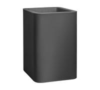 FLORUS Jive Square High 40cm - Planter for Outdoor - 100% Recycled Plastic - L39 x W39 x H60.2 - Grey/Anthracite