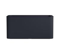 FLORUS Jive Terrace 80cm - Planter for Indoor & Outdoor - 100% Recycled Plastic - L78 x W39 x H37.2 cm - Grey/Anthracite