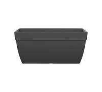 FLORUS Paris Terrace Trough 60cm - Planter for Outdoor - 100% Recycled Plastic - L59 x W29 x H26 - Grey/Anthracite