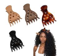 Floruvia 4Pcs Hair Volume Clips for Styling, Root Claw Clips for Curly& Thick Hair,Root Lifter for Bounce and Curl,Lightweight Volume Boosting Clips for Women