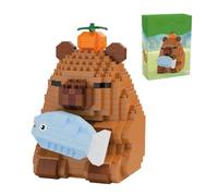 Floruvia Capybara Mini Building Blocks for Kids, Party Favors for Boys & Girls, Micro Blocks Capybara Gift for Women & Men (456pcs)