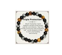 Floruvia Natural Stone Bracelets - Healing Crystal Bracelet for Women, 8mm Gemstone Bead Stretch Bracelet Stress Relief, Jewellery Gift for Birthday