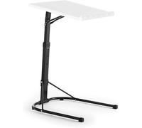 Florvo Adjustable Folding Table - Portable Laptop Desk with Metal Legs, Height Adjustable Small Computer Table, Space-Saving Foldable Design for Sofa, Bed, Home Office & Study (43×43×61-73cm) (White)
